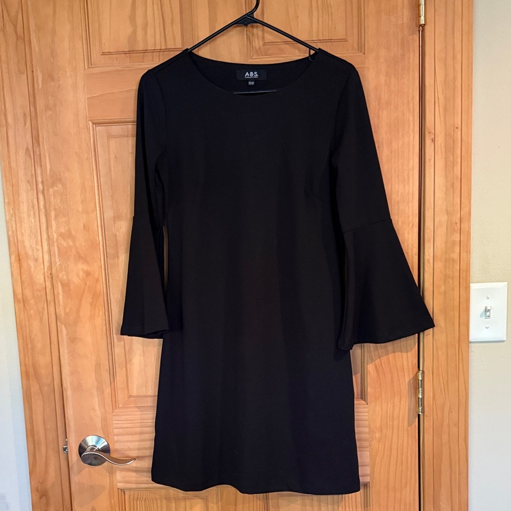 ABS Allen Schwartz Black Long Sleeve Dress